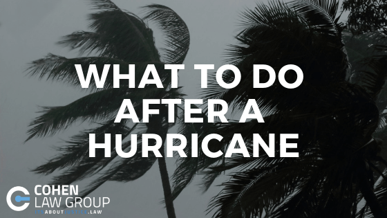What To Do After A Hurricane