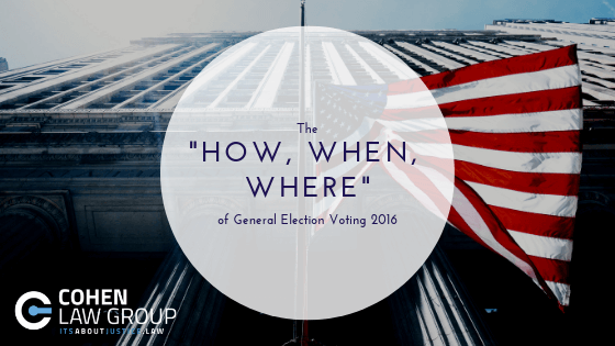 The "How, When, Where" of General Election Voting 2016