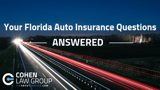 Your Florida Auto Insurance Questions Answered